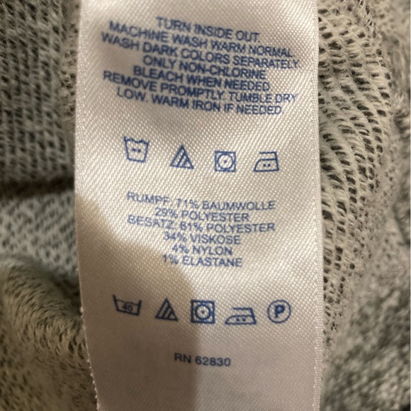 Lands’ End Cowlneck Heather Gray Sz S 6-8 - Picture 11 of 13